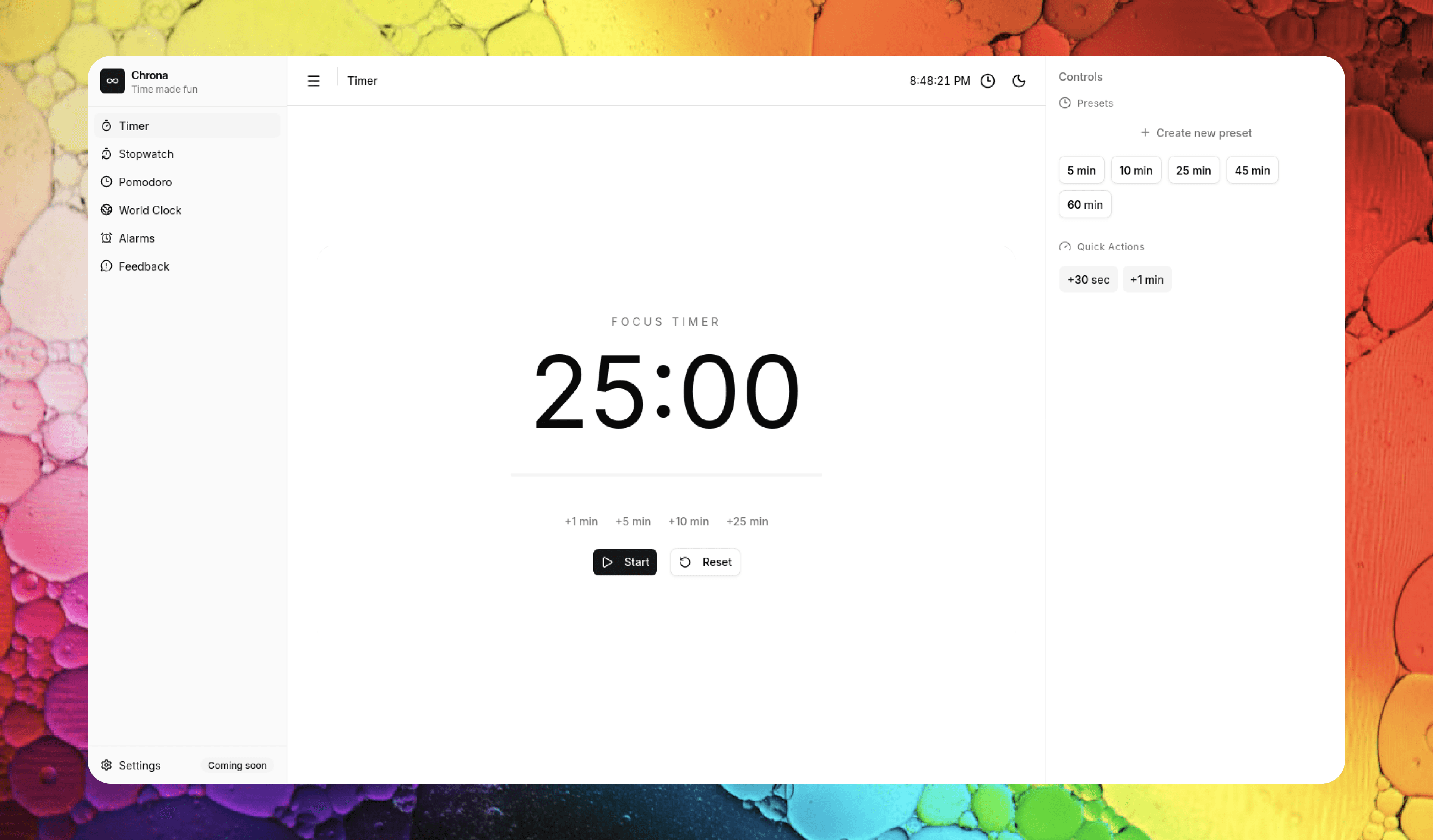 Chrona - Productivity Toolkit